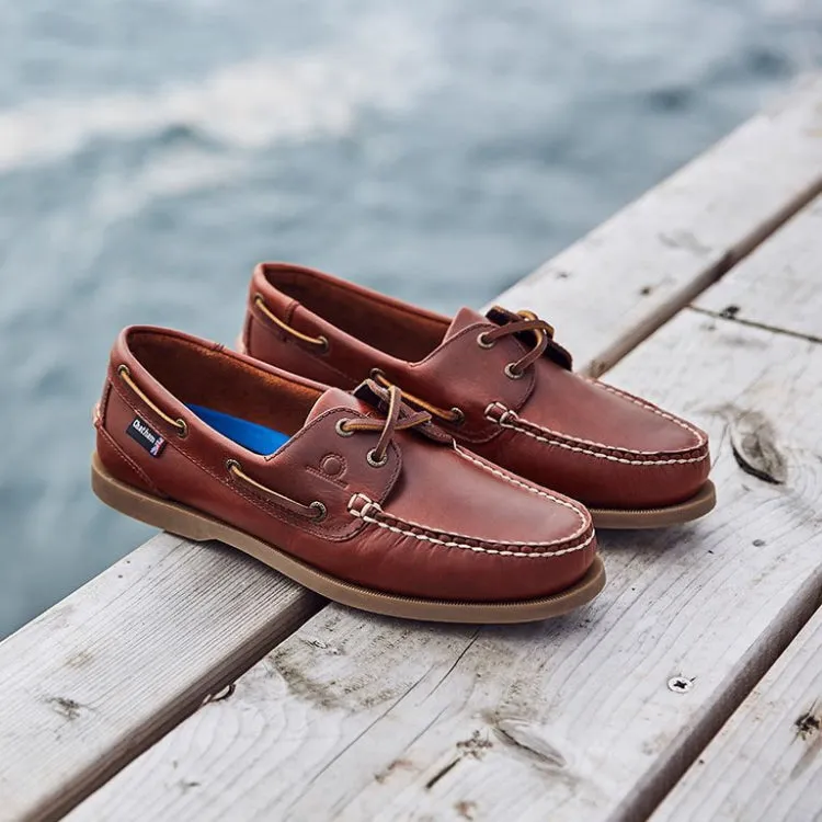 Chatham Deck II G2 Premium Leather Boat Shoes - Chestnut