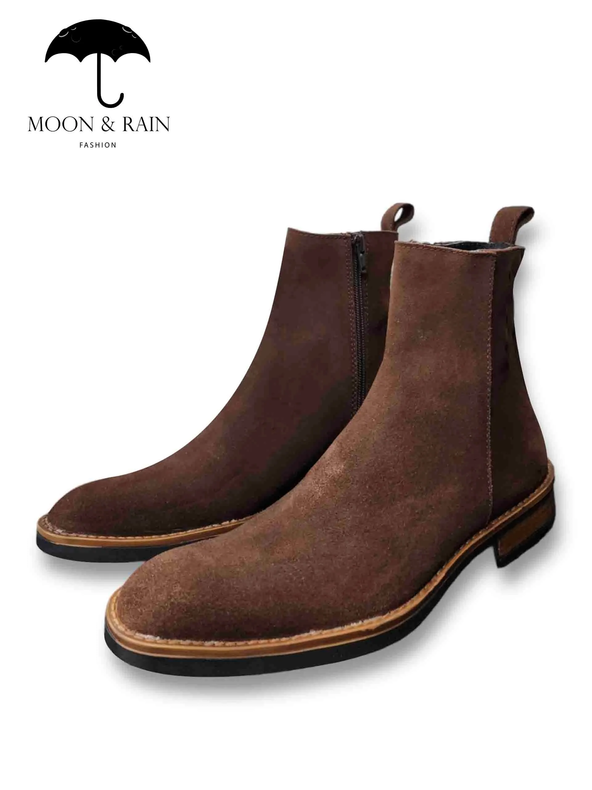 Chelsea Boots Botas Gamuza Marrón Claro