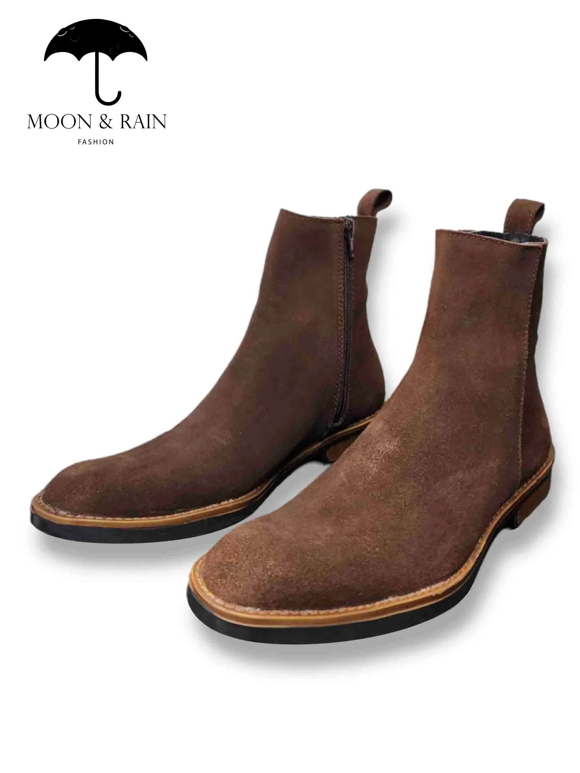 Chelsea Boots Botas Gamuza Marrón Claro