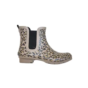 Chelsea Matte Brown Leopard Women's Rain Boots