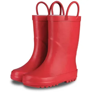 Cherry Red Matte Rain Boots