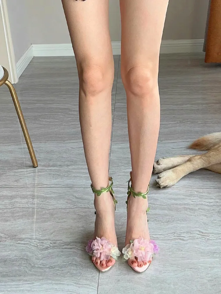 Claire Floral Heels