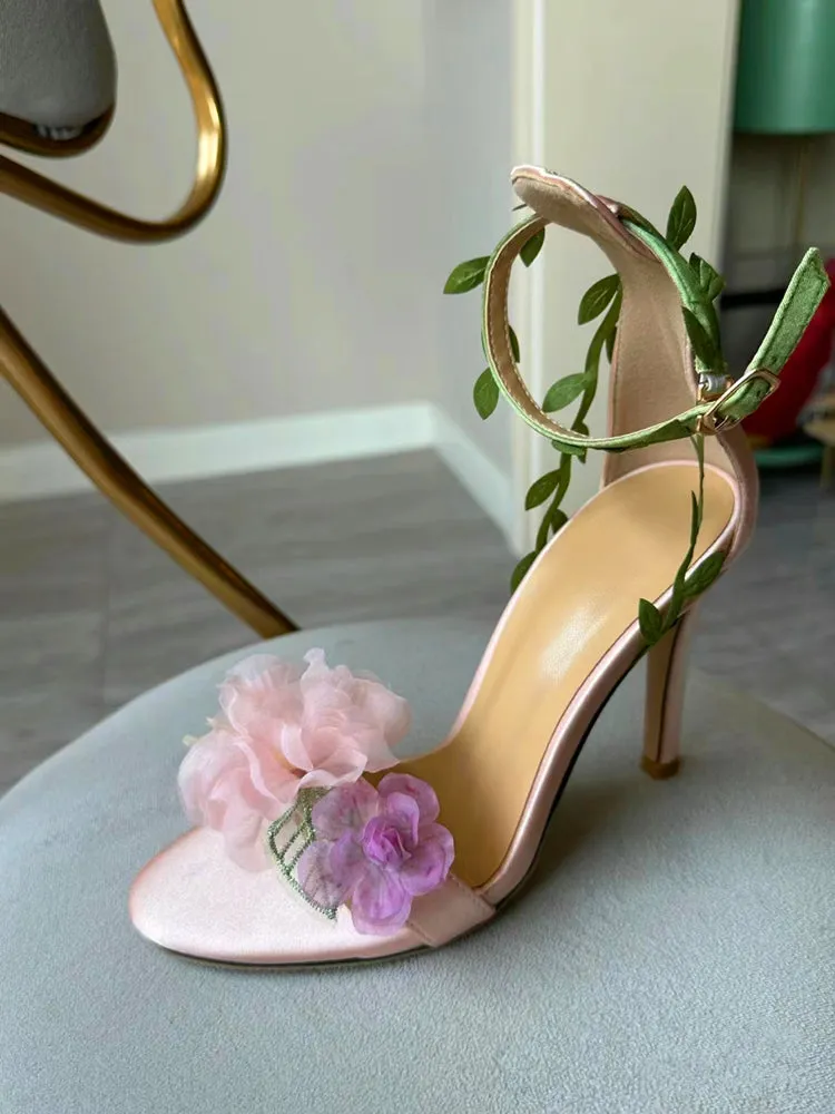 Claire Floral Heels