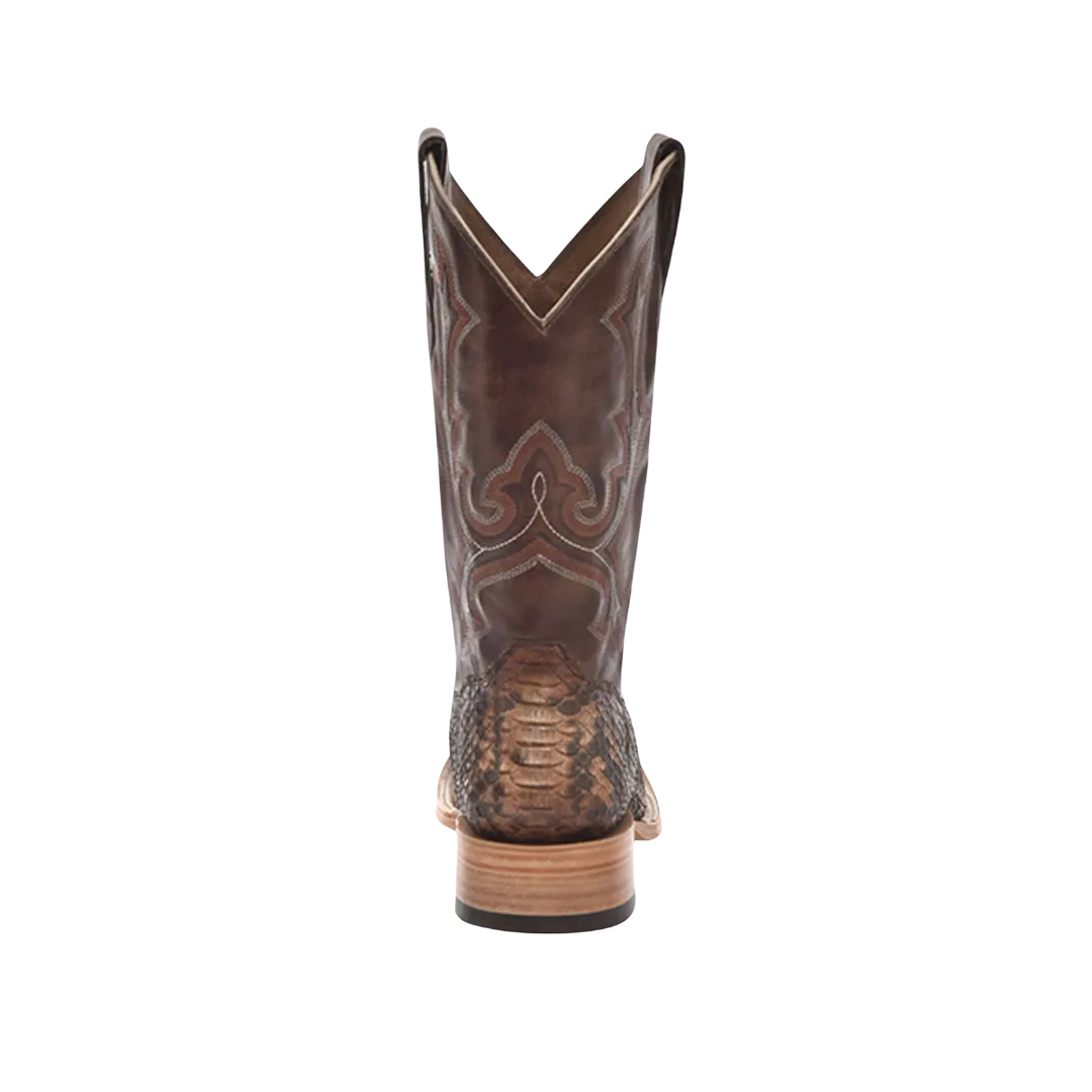 Corral Men's Exotic Python Western Broad Natural Brown Boots