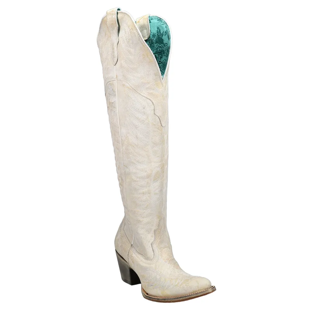 Distressed Snip Toe Cowboy Boots