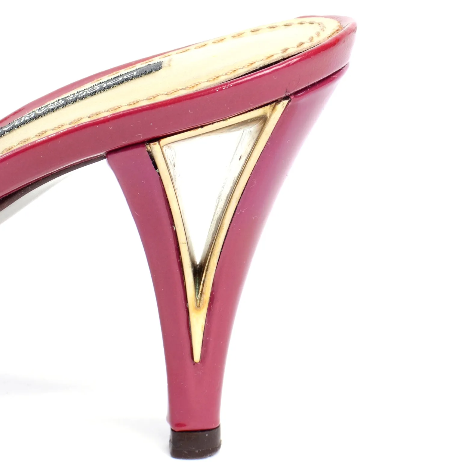 Dolce & Gabbana Pointed Toe Shoes Pink Patent Leather Slingbacks