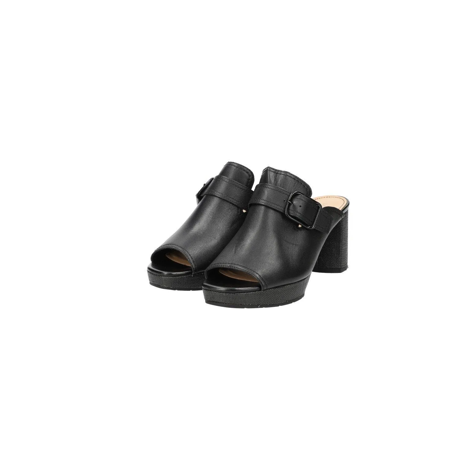 Donald Pliner Gramercy Platform Shoes Leather Black Colour For Women