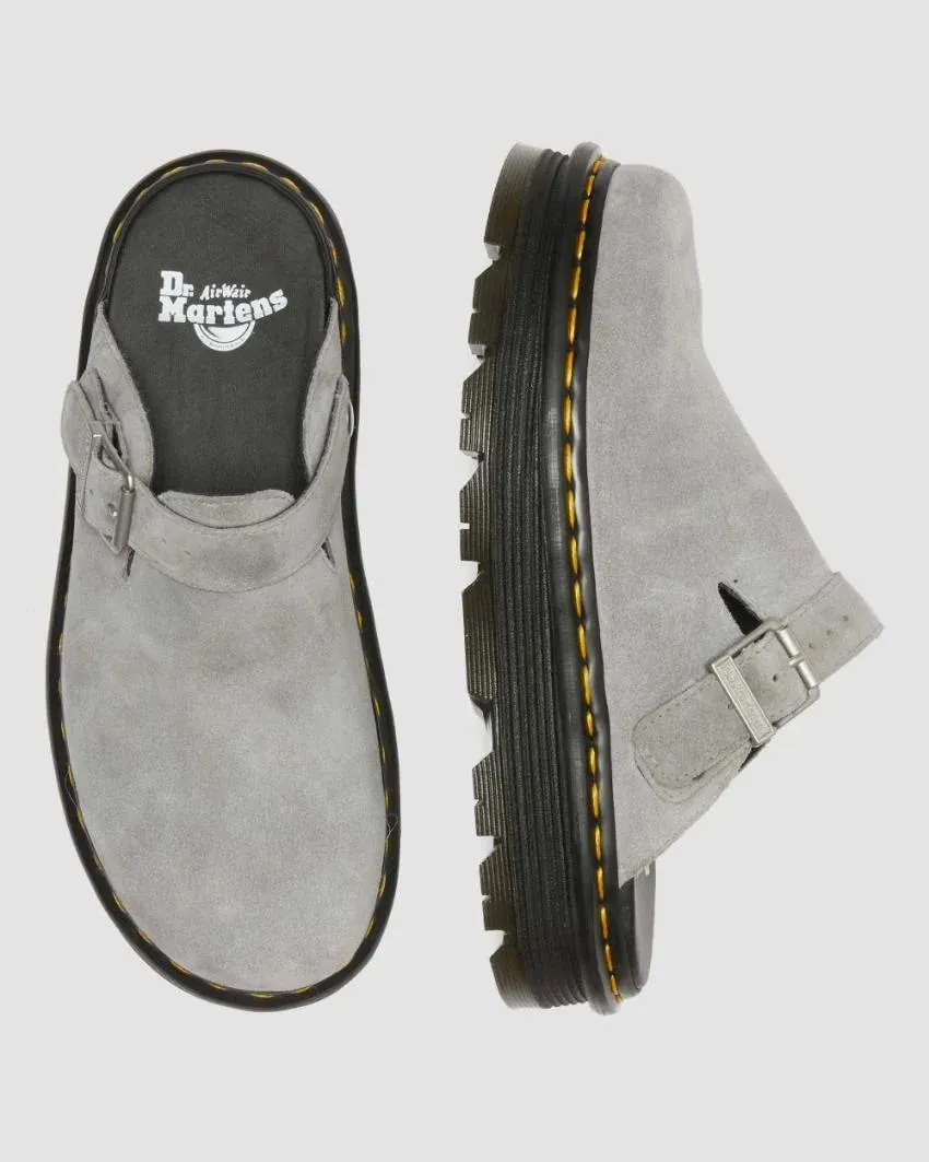 Dr. Martens Zebzag Mule Sling Back Shoe - Ultimate Grey E.H Suede MB