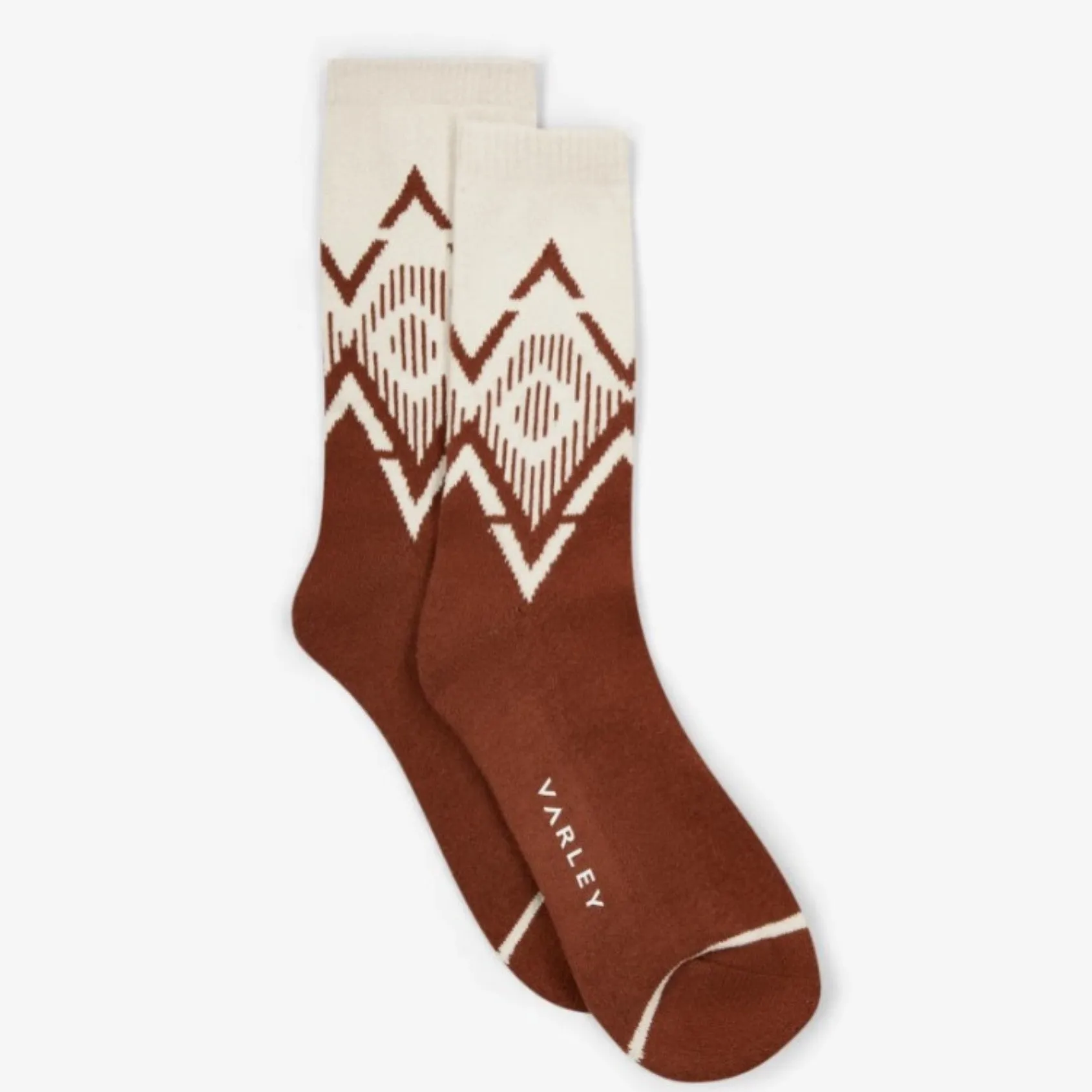 Erica Jacquard Knit Sock (No Grip)