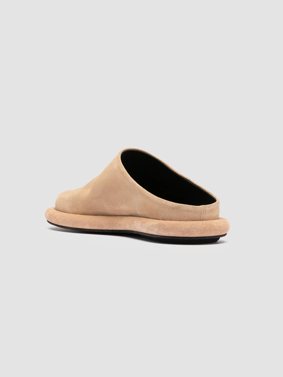 ESTENS 107 - Beige Suede Mule Sandals