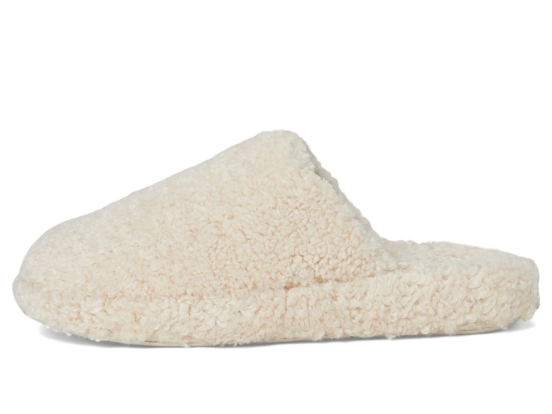 FitFlop Women's Iqushion D-Luxe Padded Teddy Mules, Milk Ice