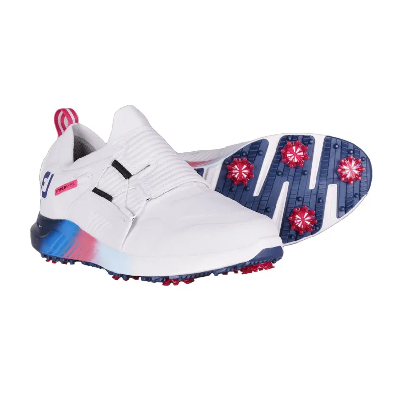 FOOTJOY Sea Change Hyperflex BOA Men's Spiked Shoes (White/Multi Colour)