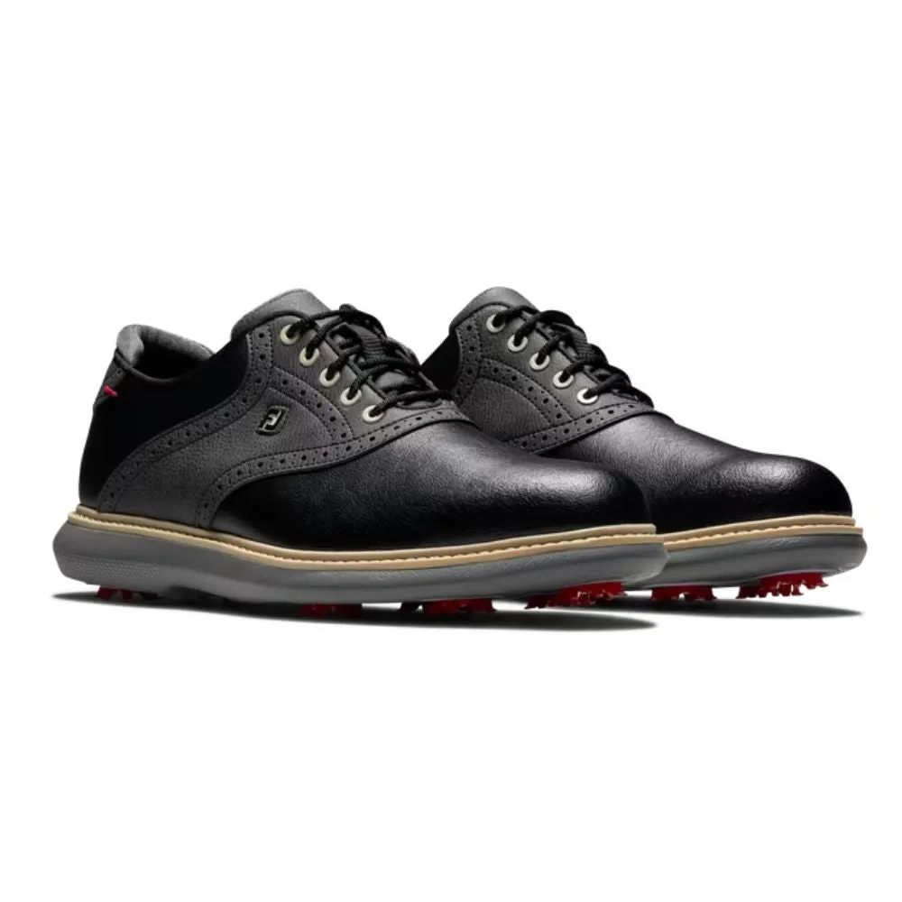 FootJoy Traditions Mens Spiked Golf Shoes 57904 - Black