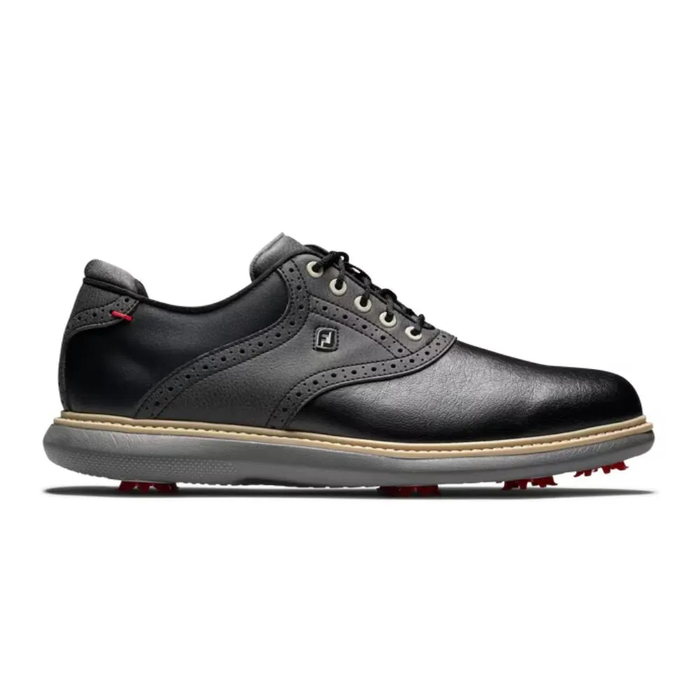 FootJoy Traditions Mens Spiked Golf Shoes 57904 - Black