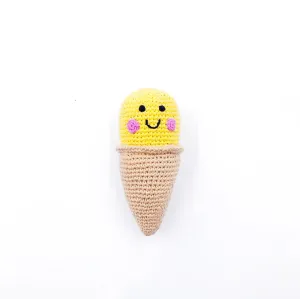 Friendly Vanilla Ice Cream Rattle