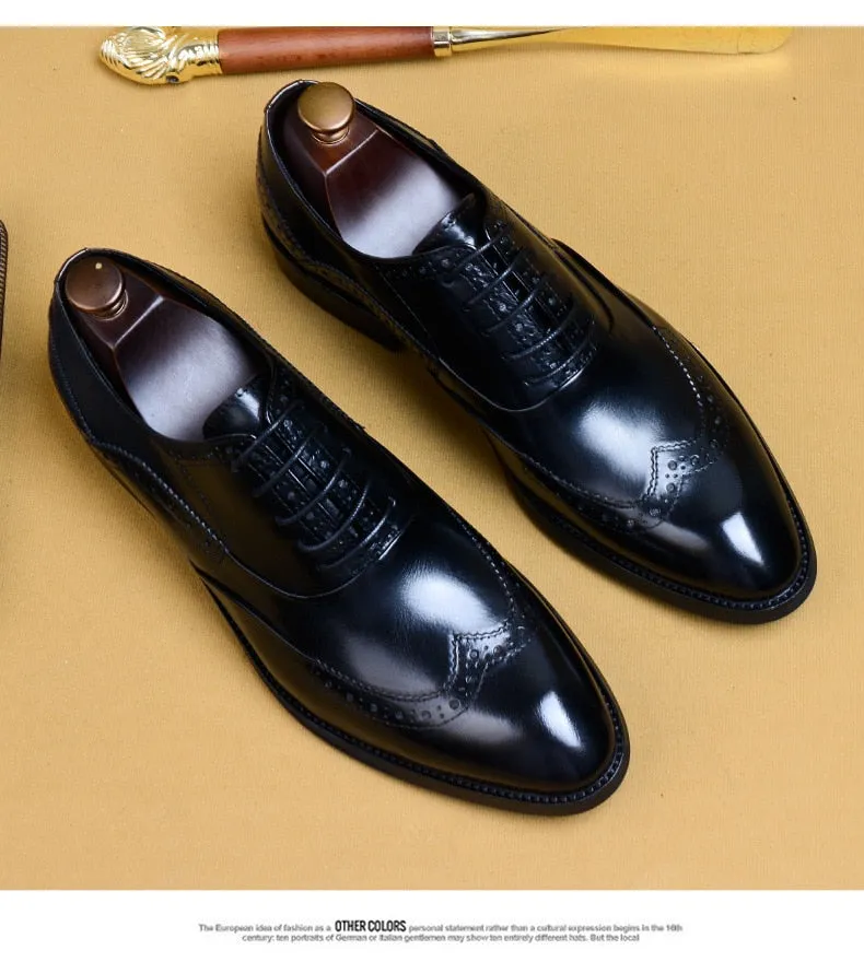 Full Grain Leather Handmade Men Italian Design Dress Shoes