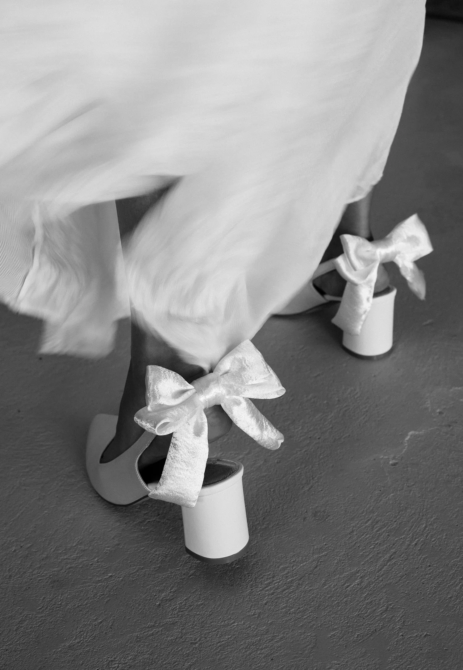 GARDENIA - CLOSED TOE SATIN BRIDAL HEELS