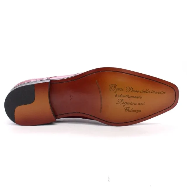 Genuine Cow Leather Italian Style Dress Shoes