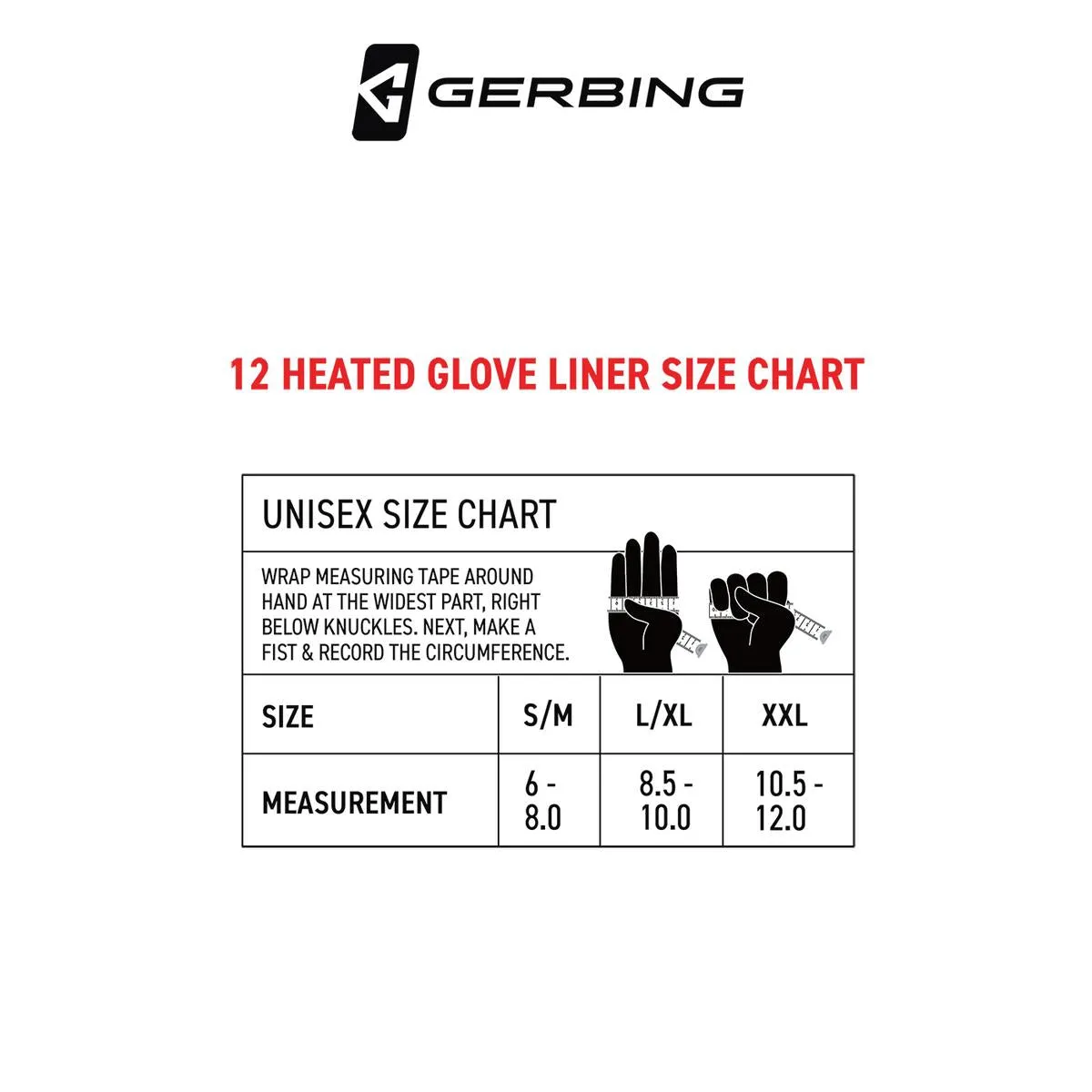 Gerbing 12V Heated Glove Liners