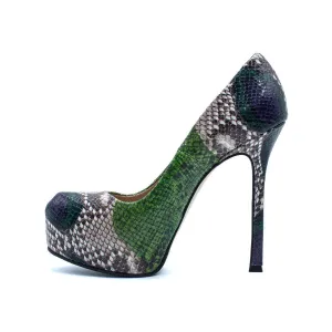 Gianni Marra Snakeskin Pump High-Heel Shoes Leather Multicolour Colour For Women