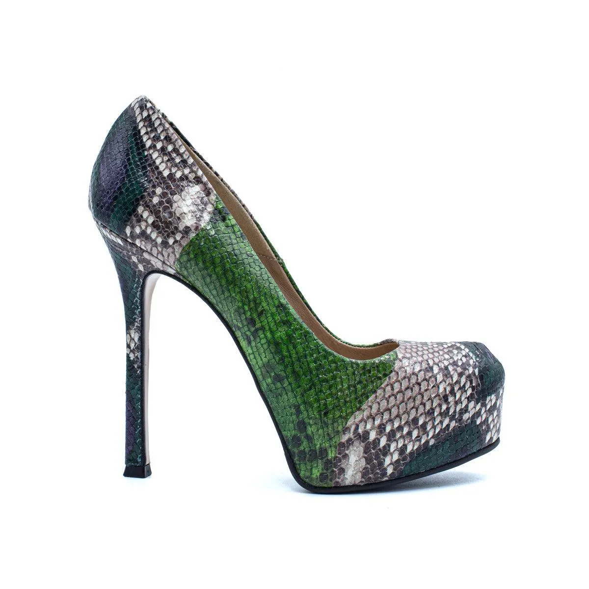 Gianni Marra Snakeskin Pump High-Heel Shoes Leather Multicolour Colour For Women