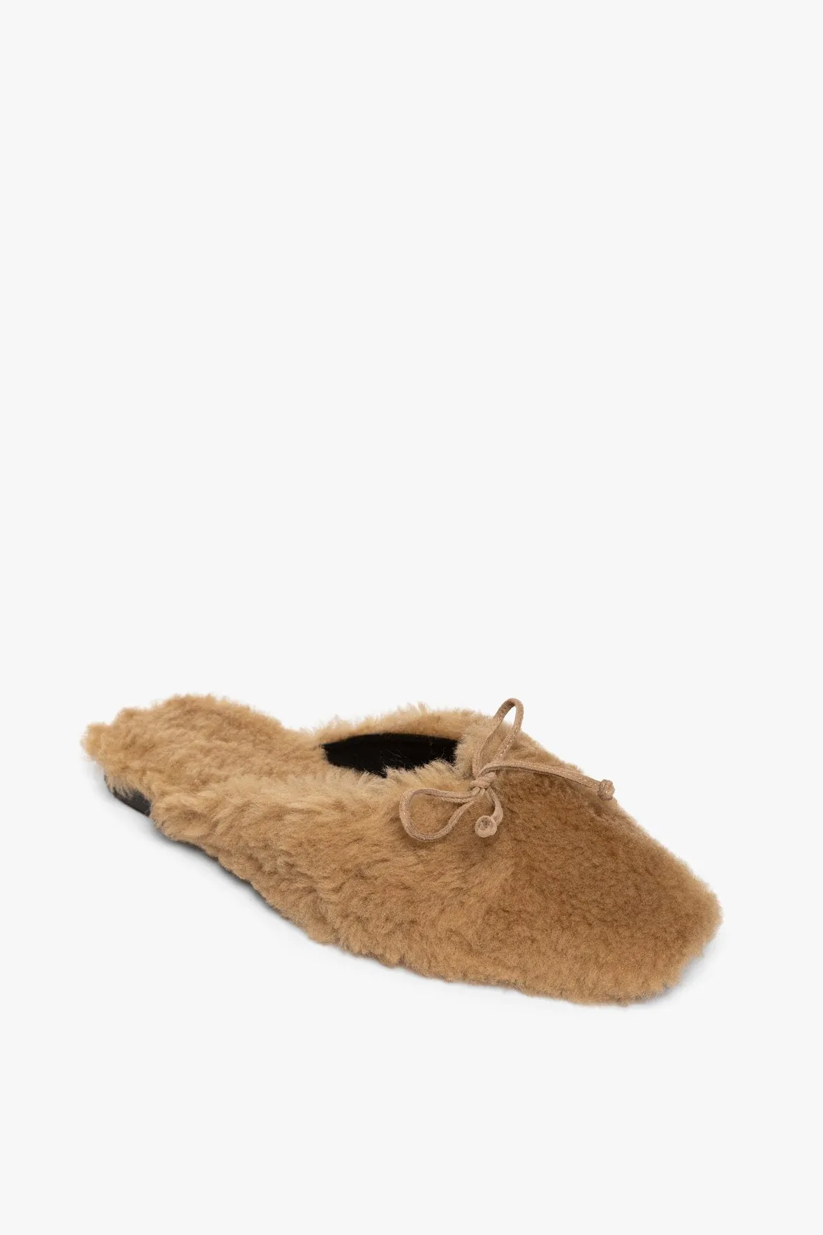 GINA SHEARLING MULE | NATURAL