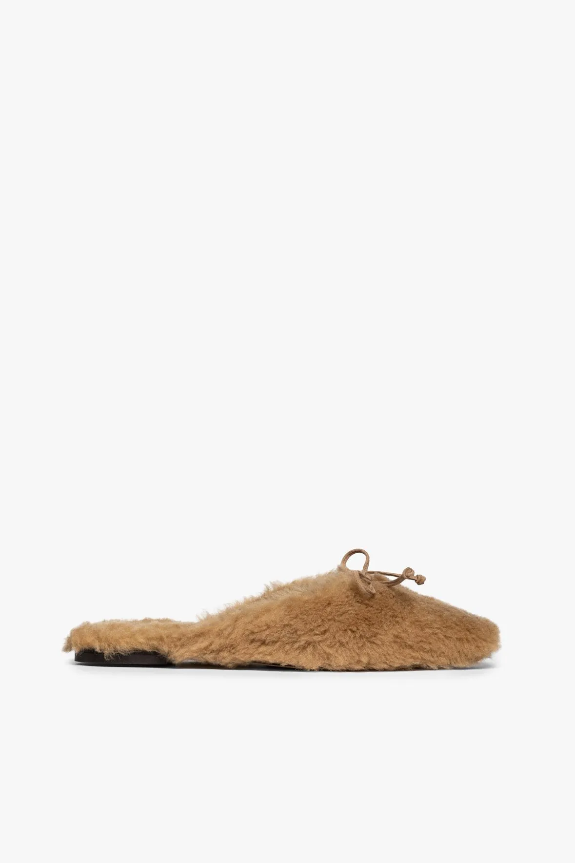 GINA SHEARLING MULE | NATURAL