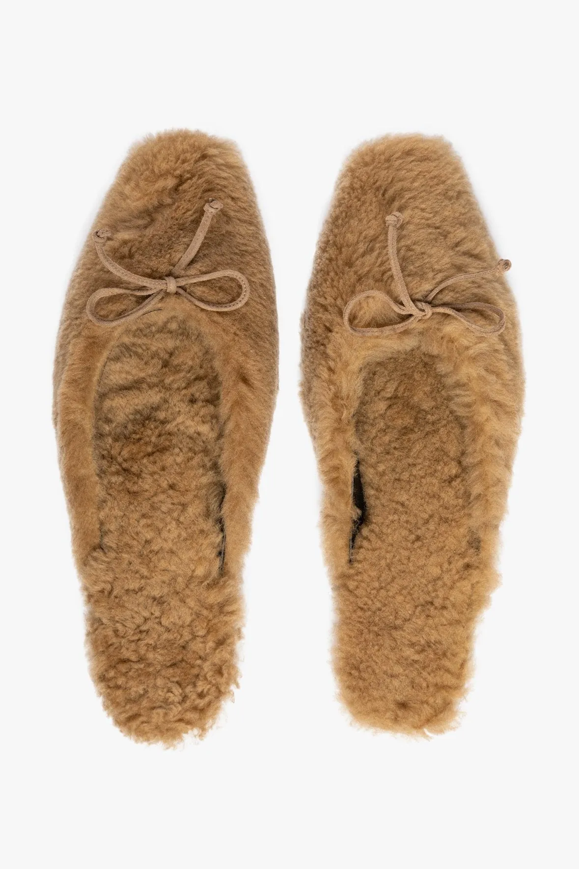 GINA SHEARLING MULE | NATURAL