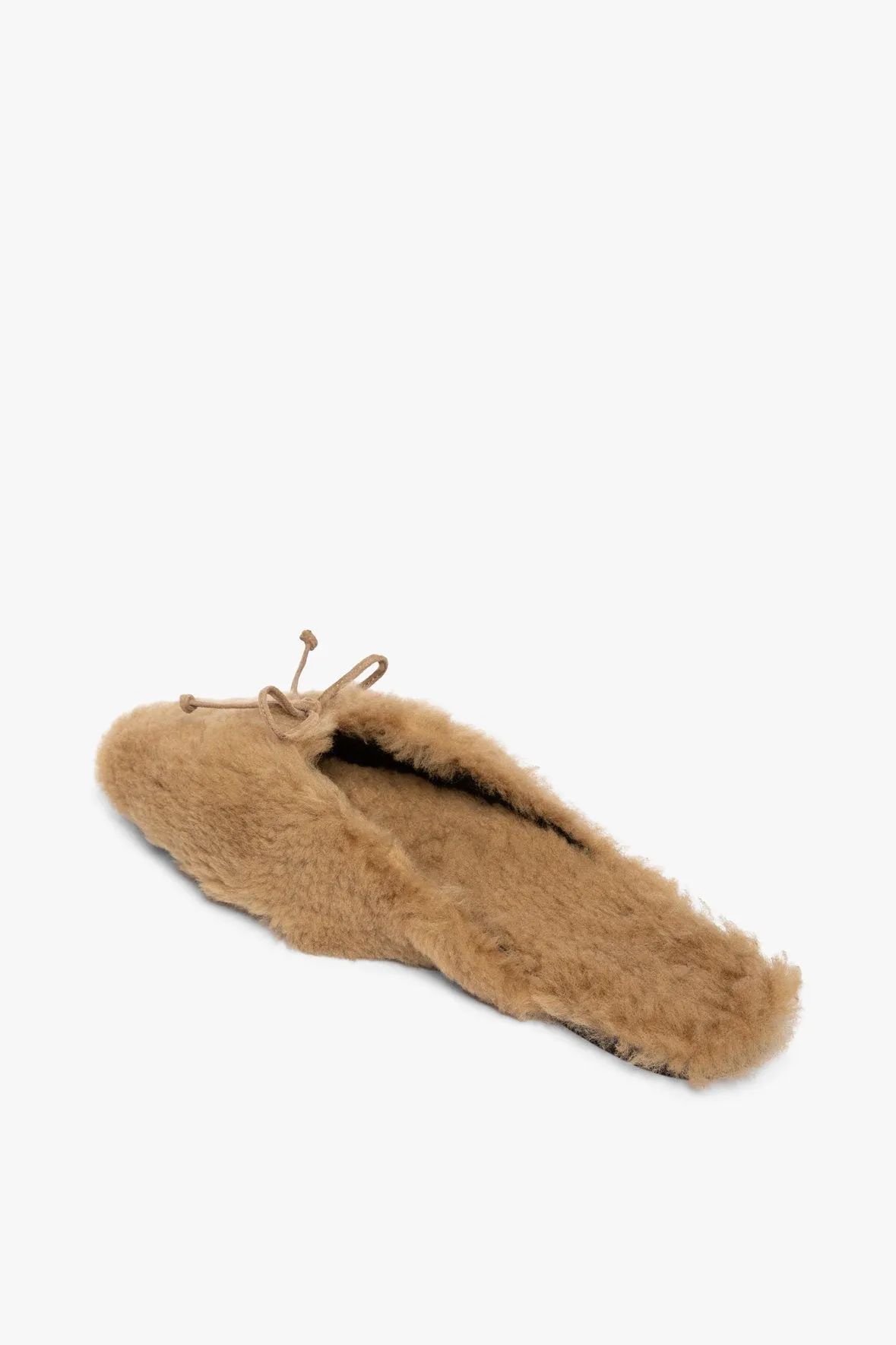 GINA SHEARLING MULE | NATURAL