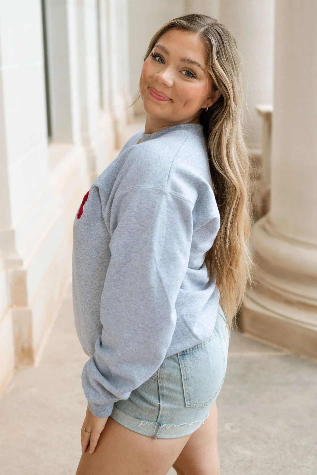 Gray OU Chenille Sweatshirt