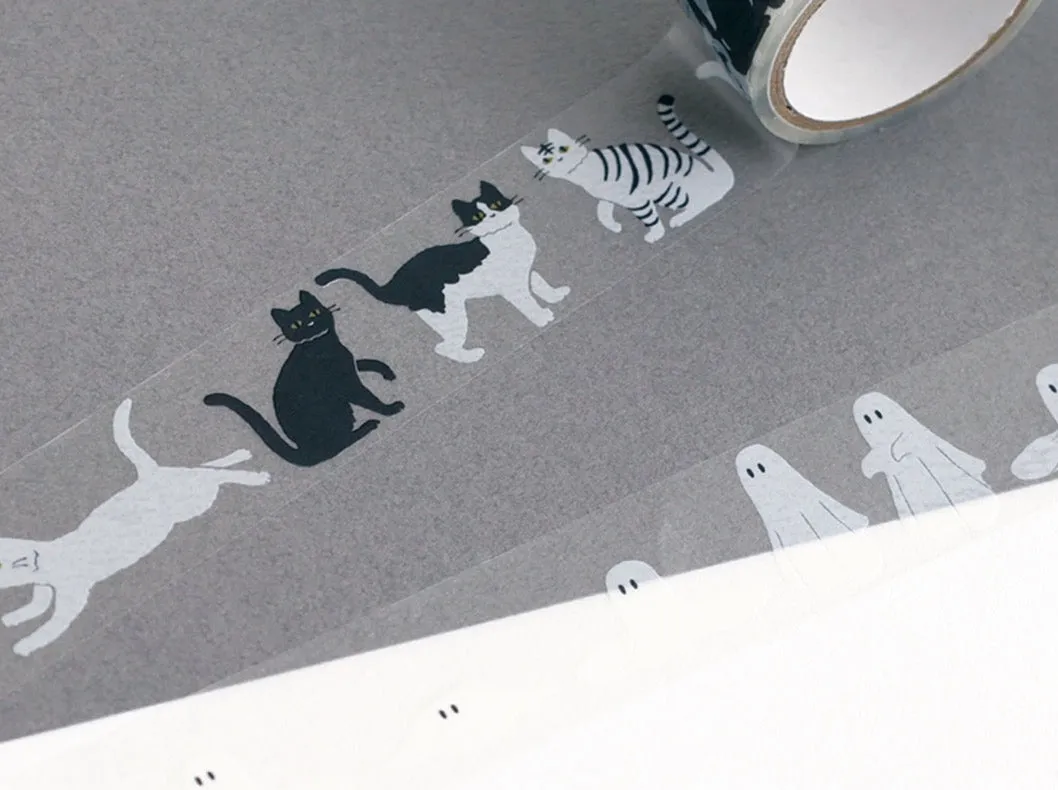 GreenFlash Ghost & Cat Clear Masking Tape