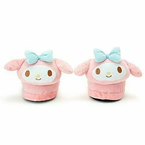 Hello Kitty/My Melody Face Plush Slipper