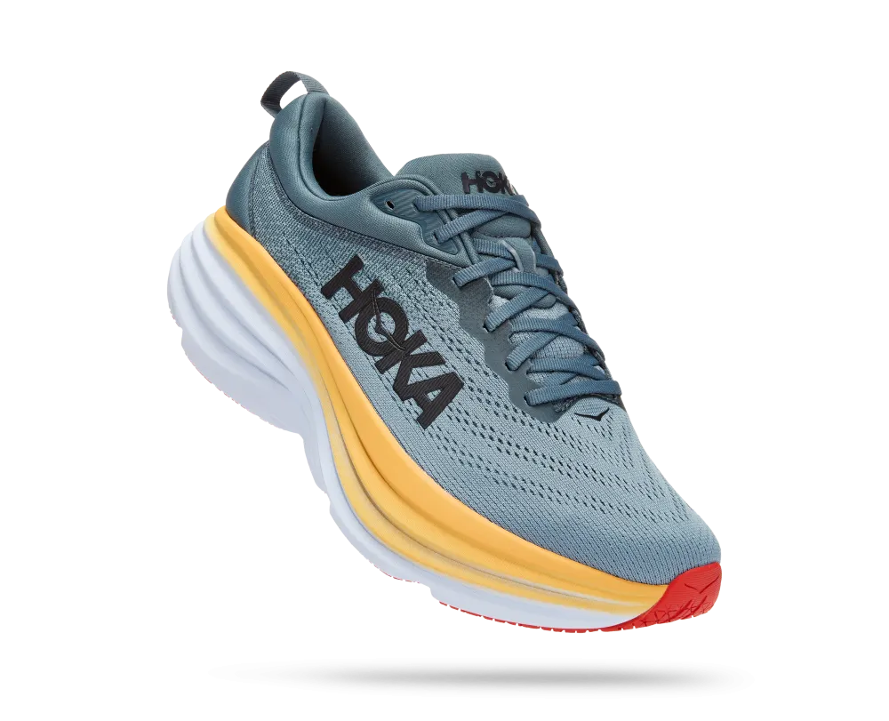 'HOKA' Men's Bondi 8 - Goblin Blue / Mountain Spring (X-Wide)