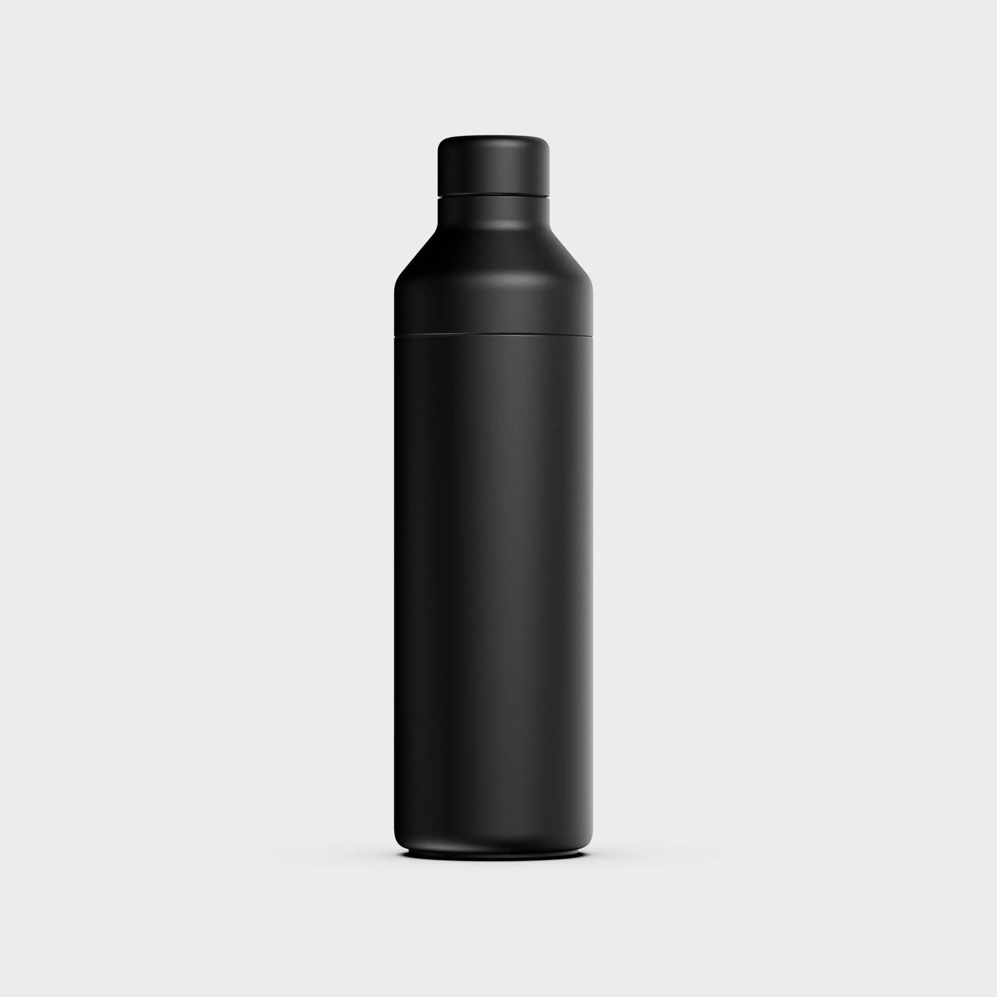 Hybrid Bottle, 2-in-1 - Recycled Stainless Steel, Black