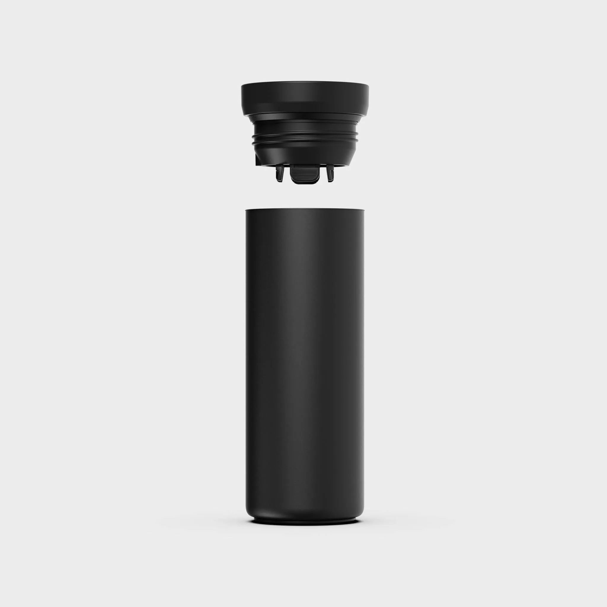 Hybrid Bottle, 2-in-1 - Recycled Stainless Steel, Black