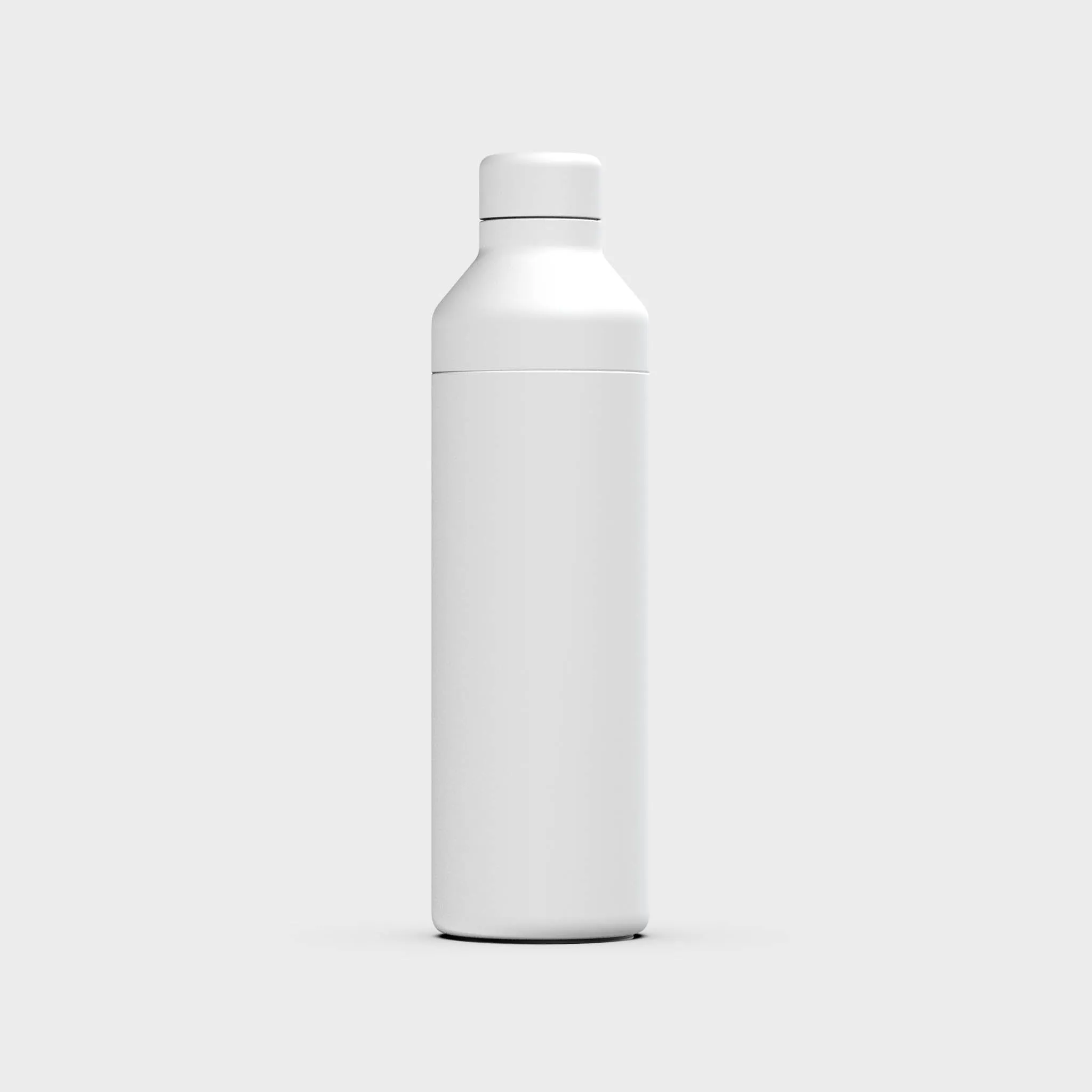 Hybrid Bottle, 2-in-1 - Recycled Stainless Steel, White