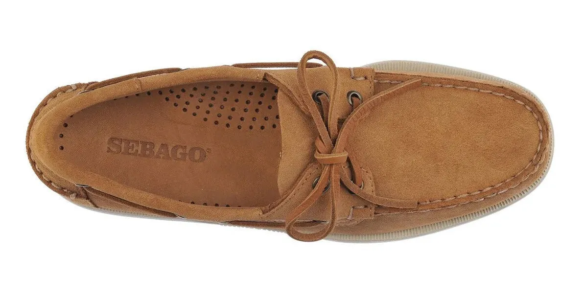 ID24576 Sebago Cognac Suede Portland Boat Shoe