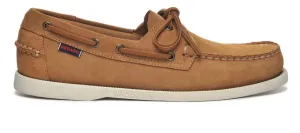 ID24576 Sebago Cognac Suede Portland Boat Shoe