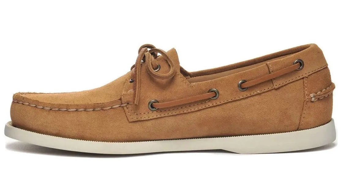 ID24576 Sebago Cognac Suede Portland Boat Shoe