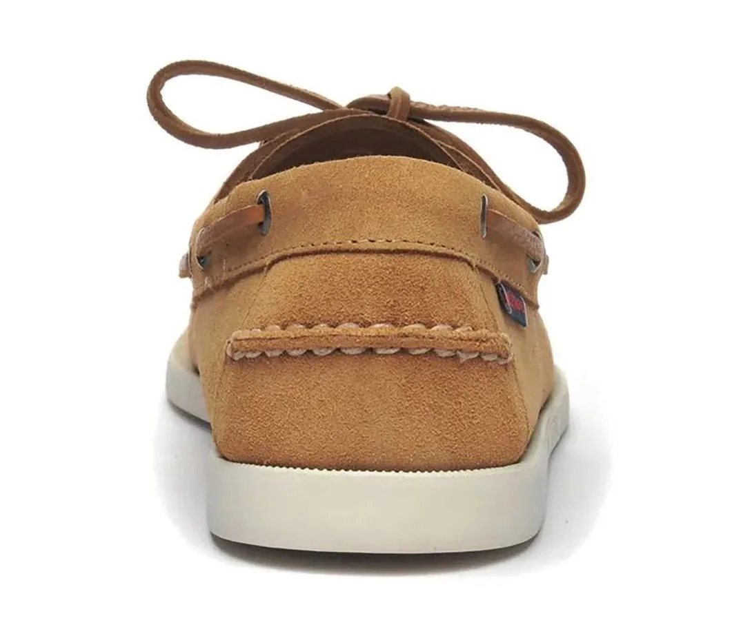 ID24576 Sebago Cognac Suede Portland Boat Shoe