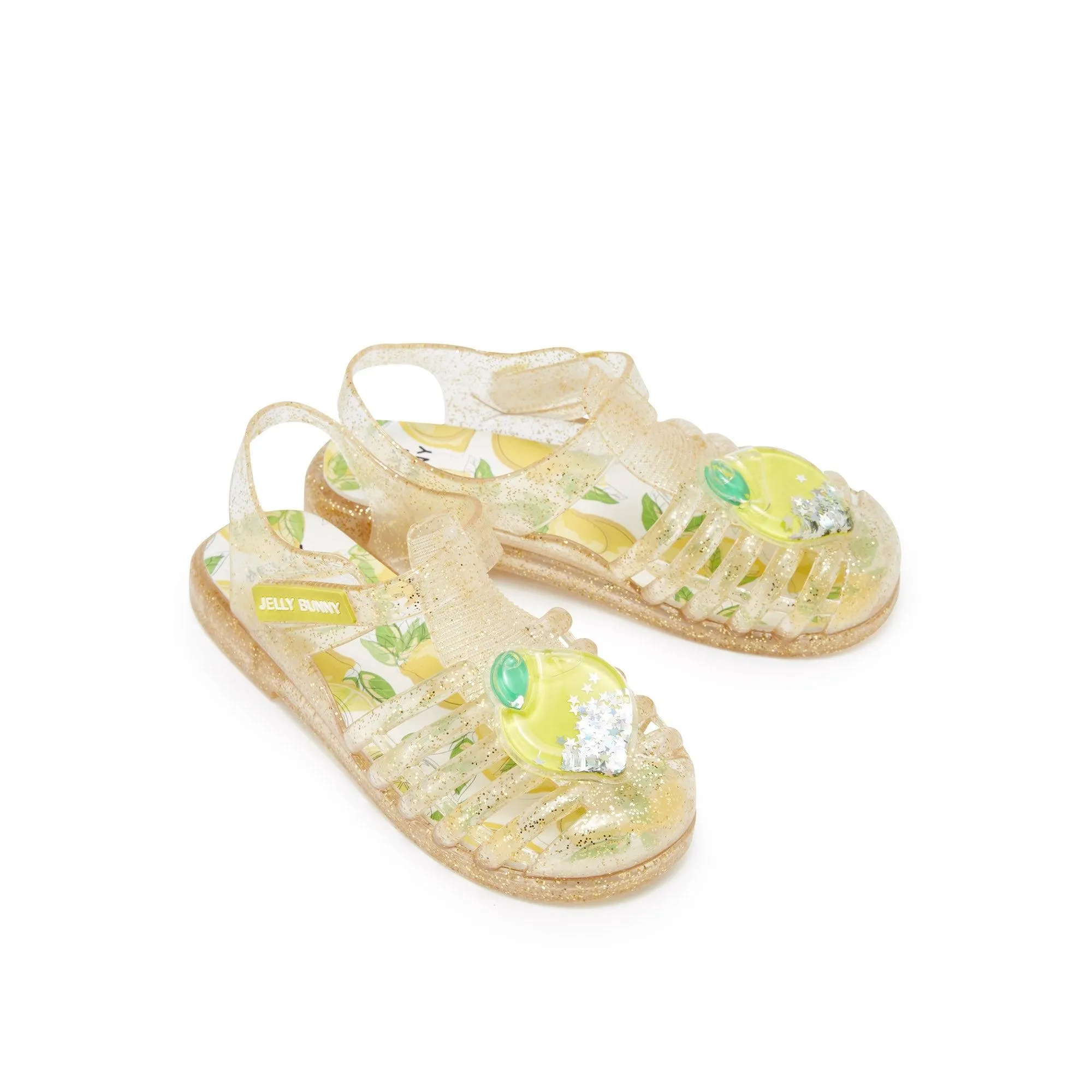 Jb Unicorn Lemon Flat Slingbacks For Girls Yellow