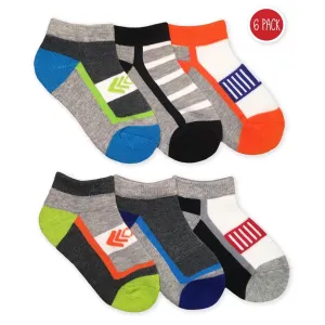 Jefferies Socks Colorful Sport Low Cut Socks 6 Pair Pack