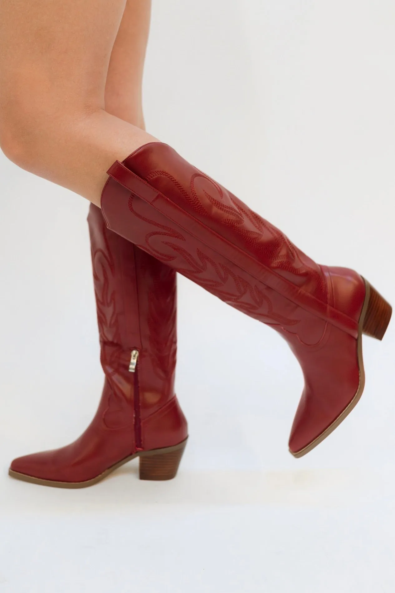 Jessie Boots - Burgundy