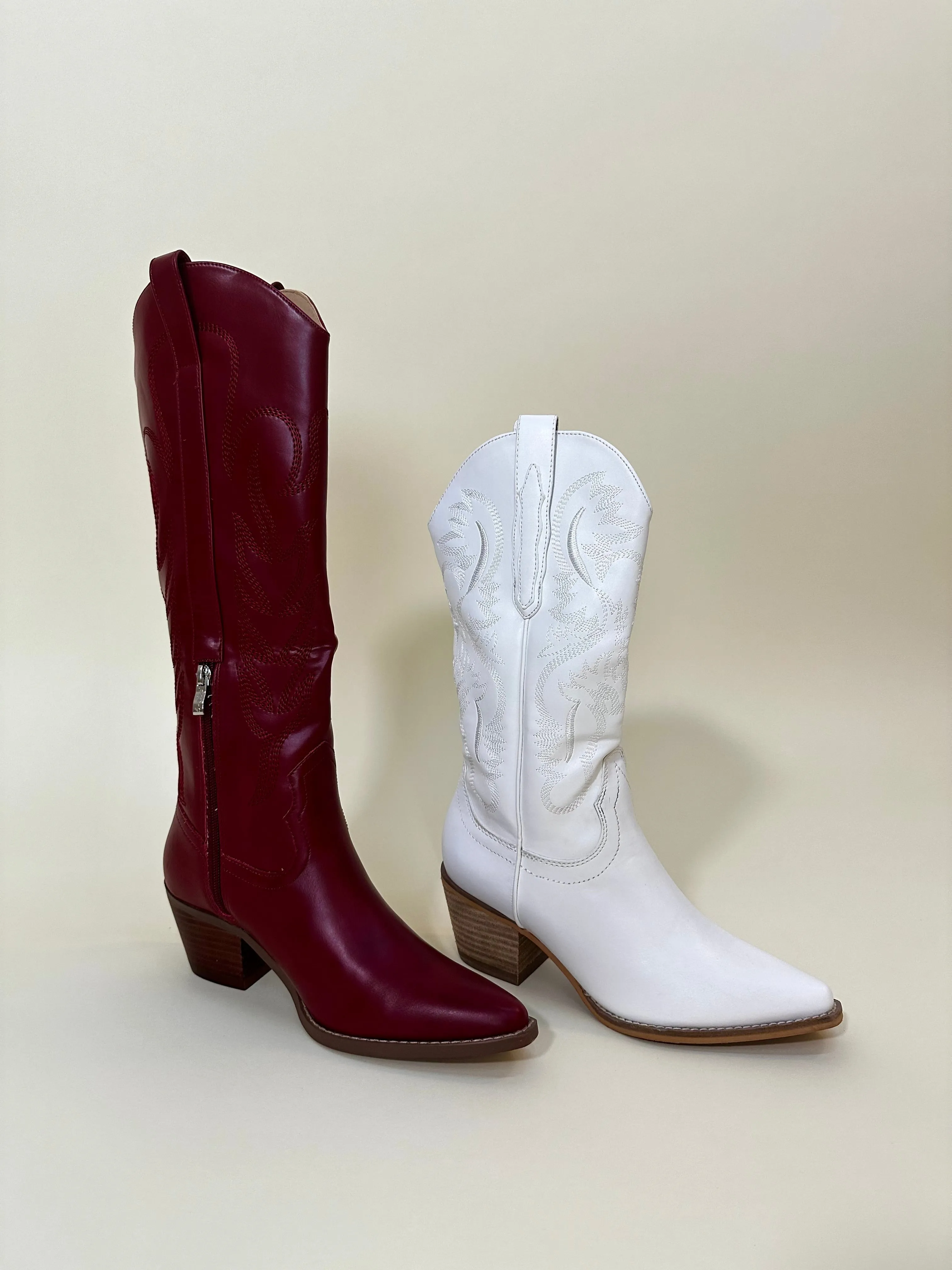 Jessie Boots - Burgundy