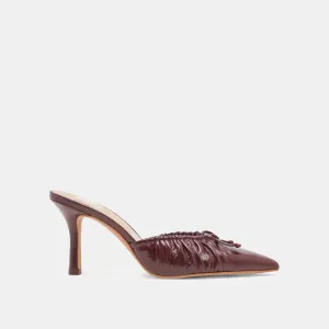 KAIRI HEELS CRANBERRY CRINKLE PATENT