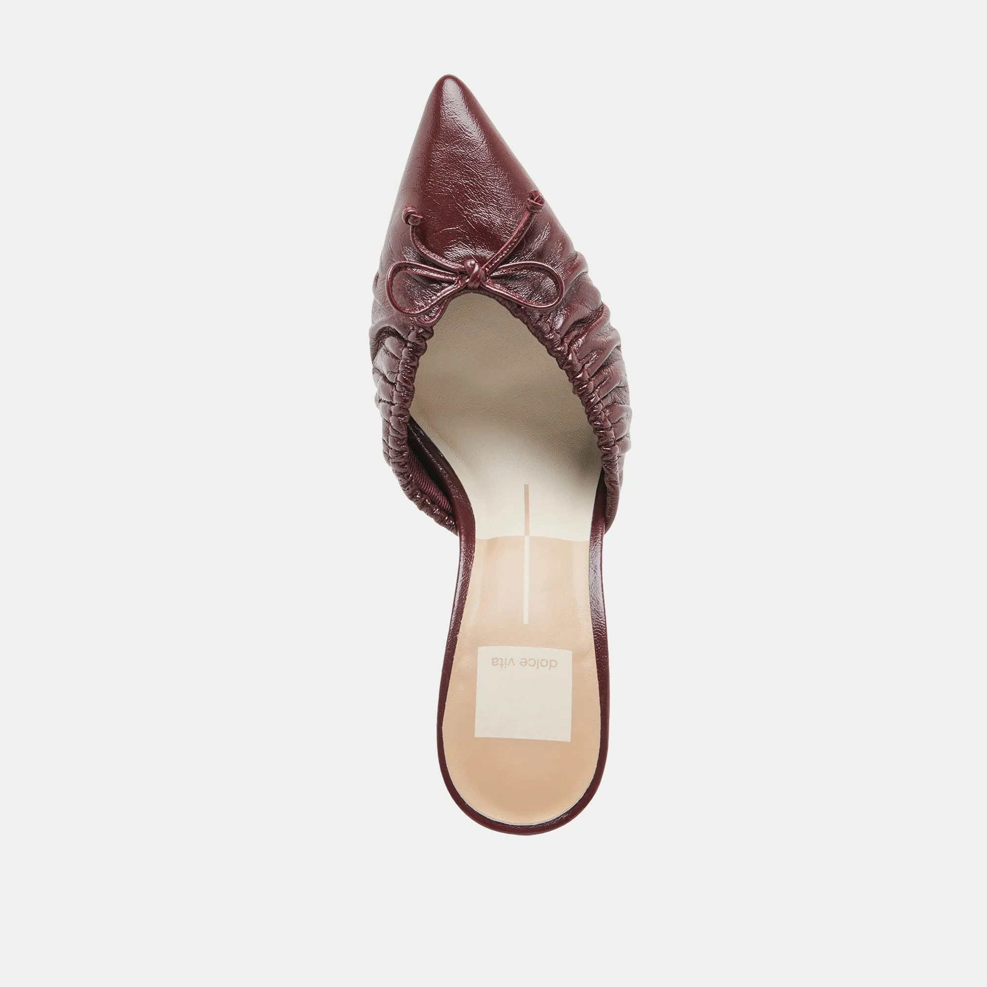 KAIRI HEELS CRANBERRY CRINKLE PATENT