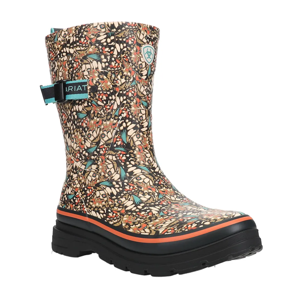 Kelmarsh Mid Butterfly Graphic Rain Boots