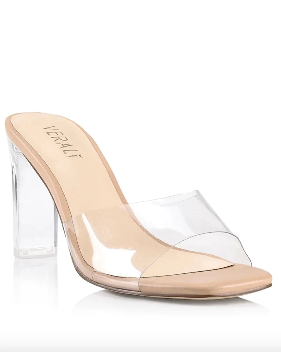 Kiah Mule Heels - Nude Smooth