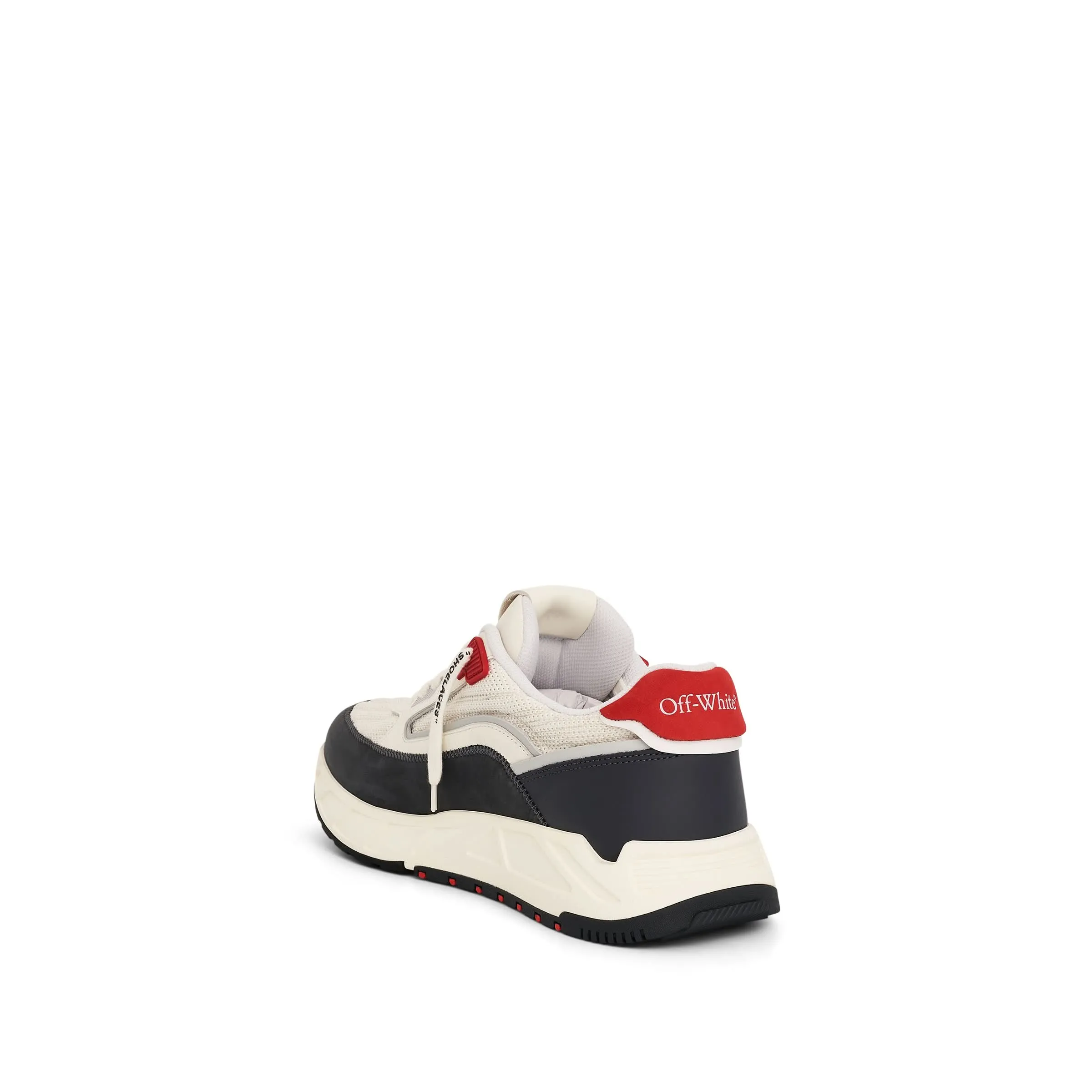 Kick off Sneaker in White/Red