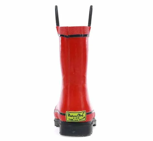 Kids Firechief 2 Rain Boot - Red